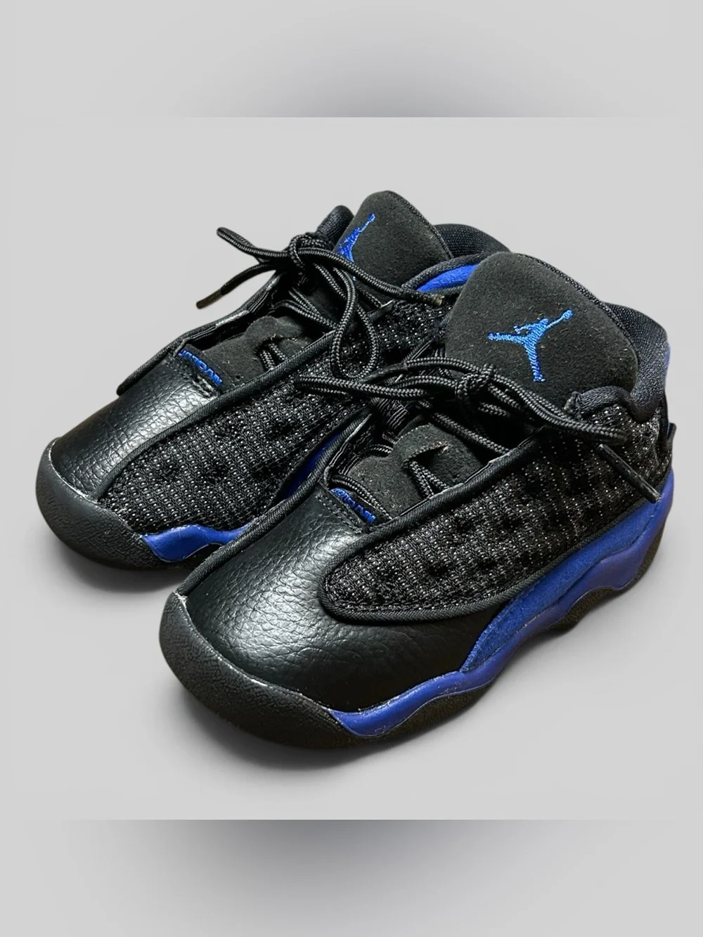 Nike Air Jordan 13 Retro Black Hyper Royal Toddler Size 8